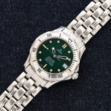1999 Omega Seamaster 300M Green Jacques Mayol  (Ref. 2553.41)