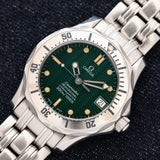 1999 Omega Seamaster 300M Green Jacques Mayol  (Ref. 2553.41)