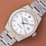 1985 Rolex Datejust White 'Porcelain' Dial (Ref. 16014)