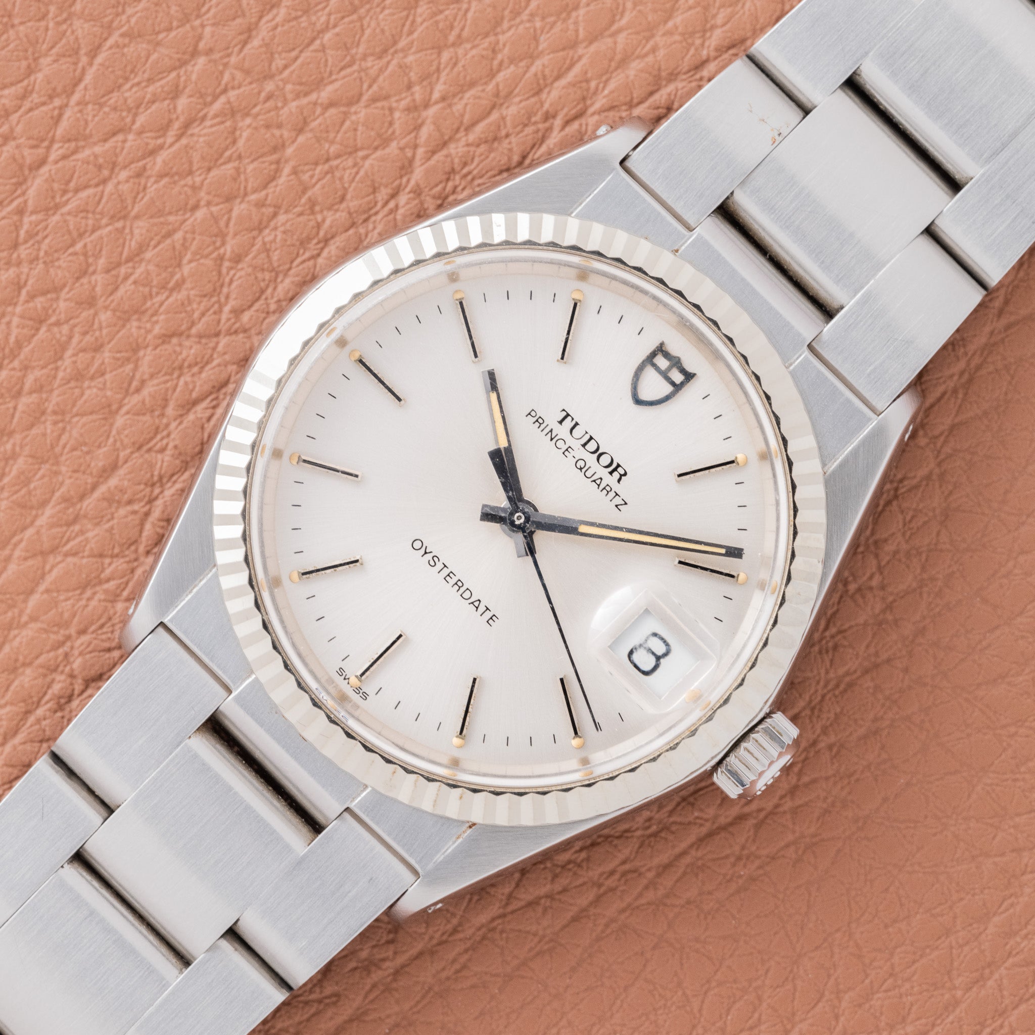 1984 Tudor Prince Oysterdate Quartz Pumpkin Lume (Ref. 91514