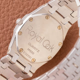 2000s Audemars Piguet Mini Royal Oak Gold Blue Pearl Diamond Dial (Ref. 67371BA)