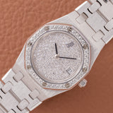 1994 Audemars Piguet Mini Royal Oak White Gold Pavé Dial - Archives (Ref. 66344BC)