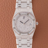 1994 Audemars Piguet Mini Royal Oak White Gold Pavé Dial - Archives (Ref. 66344BC)