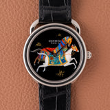 Hermès Cheval d'Orient Limited Edition Painted Horse Dial (Ref. 040827WW00)