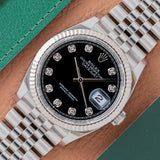 2025 Rolex Datejust Black Diamond Dial - Box and Papers (Ref. 126234)