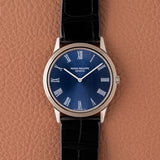 1970s Patek Philippe White Gold Blue Dial Automatic Calatrava (Ref. 3591)