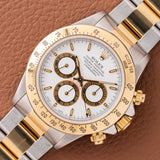 1995 Rolex Daytona Zenith Two Tone White Dial (Ref. 16523)