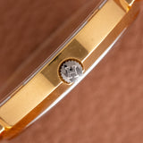 1990s Hermès Dress Watch Burgundy Dial