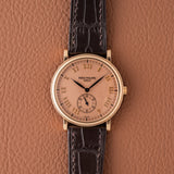1990s Patek Philippe Calatrava Pink on Pink Guilloche - Box and Tag (Ref. 5022R)