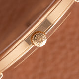 1990s Patek Philippe Calatrava Pink on Pink Guilloche - Box and Tag (Ref. 5022R)