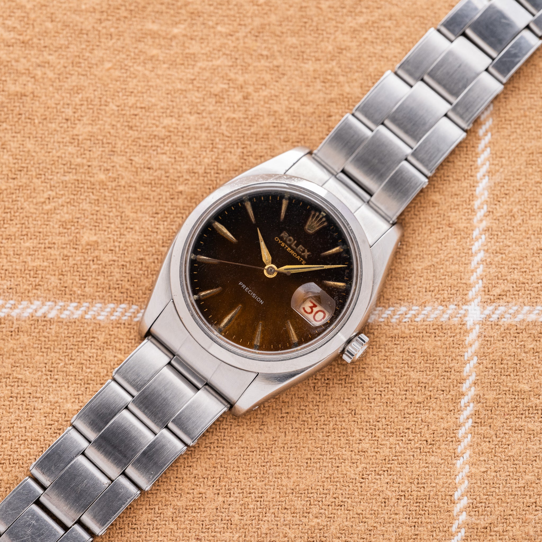 1962 Rolex Oyster Date Tropical Gilt Dial - Roulette Date (Ref