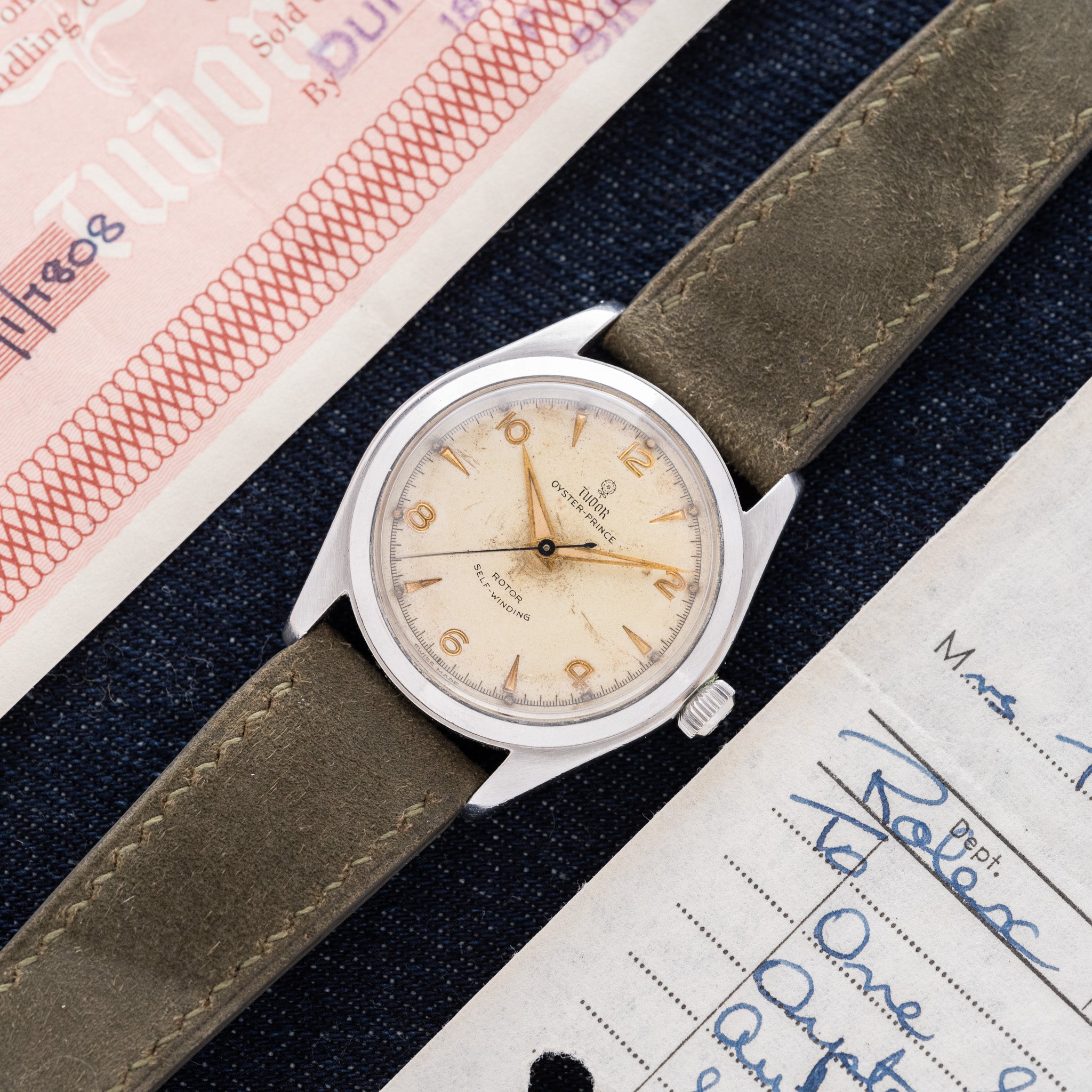 Tudor oyster- prince 手巻き Tudor (Rolex) Oyster Prince 25 Jewel Men's Automatic Watch