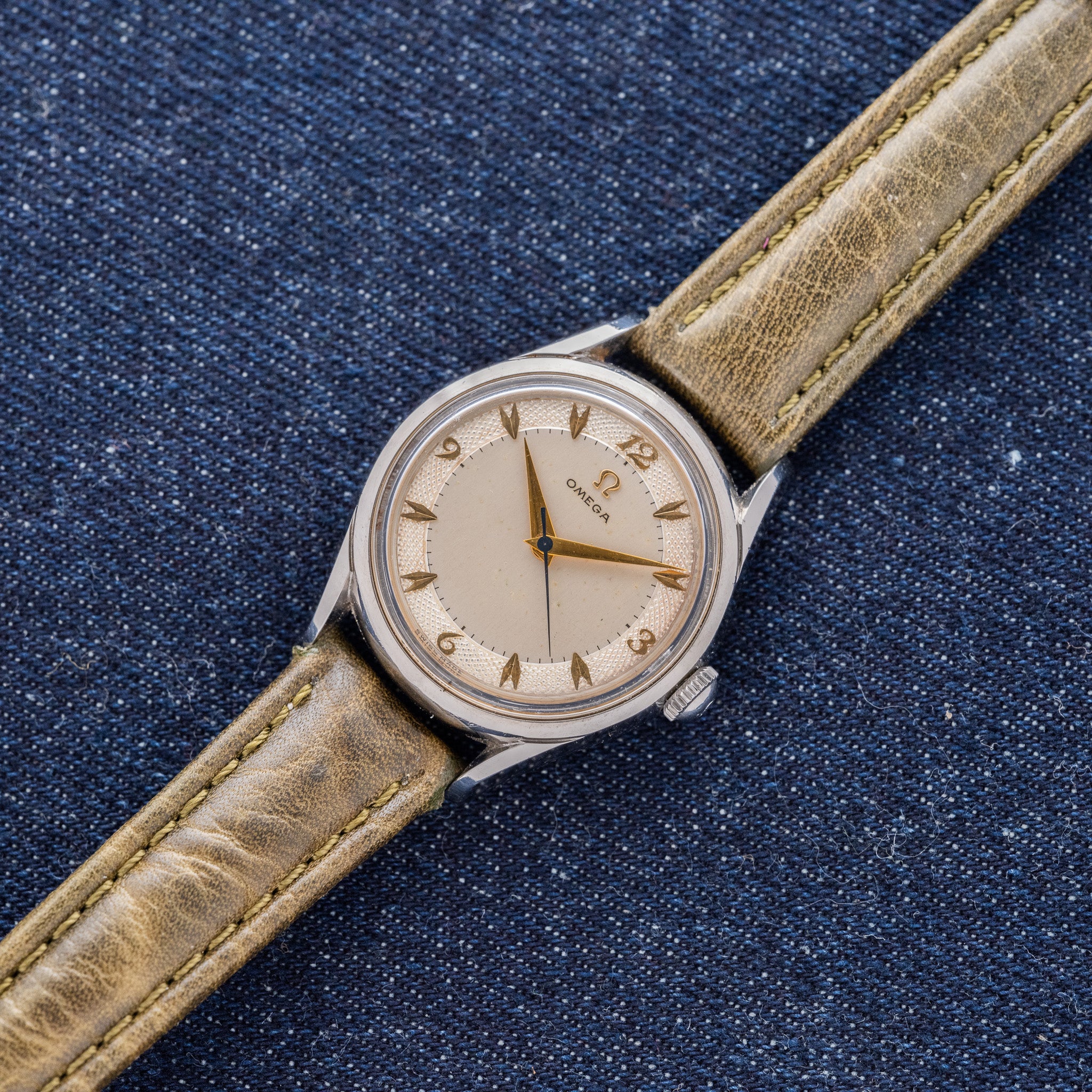 1950 Omega Early Calatrava Breguet Dial & Twisted Lugs (Ref. 2667