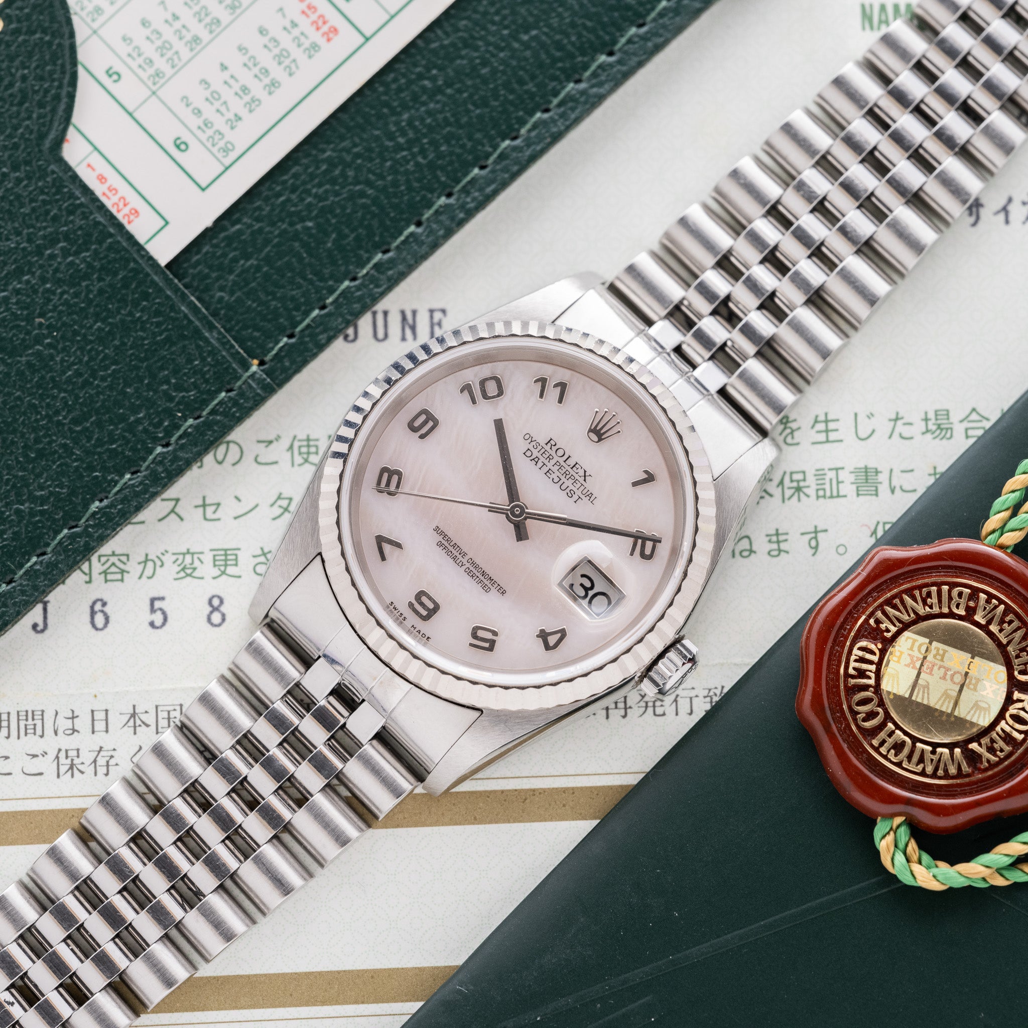 2001 Rolex Datejust Pearl Dial - Box & Papers (Ref. 16234