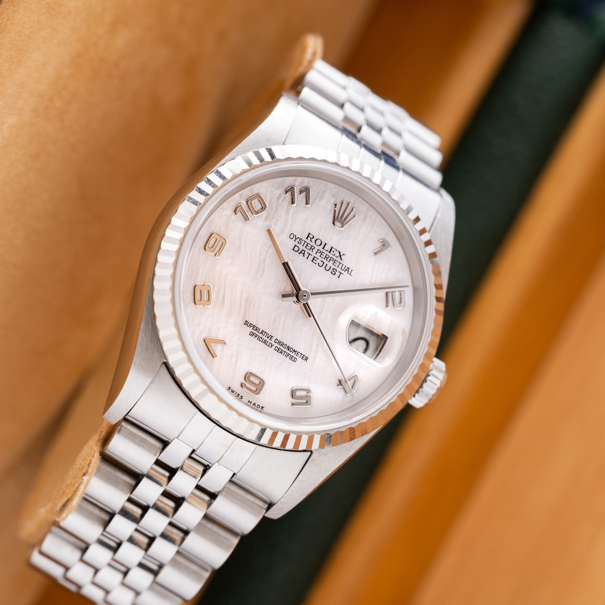 2001 Rolex Datejust Pearl Dial - Box & Papers (Ref. 16234