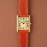 1980s Cartier Must Tank Classic Roman Dial (Ref. 681006)