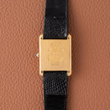 1980s Cartier Must Tank Black and Grey Dial (Ref. 681006)