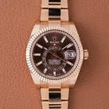 2021 Rolex Sky-Dweller Rose Chocolate Dial - Box and Papers (Ref. 236935)