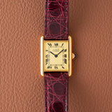 1980s Cartier Must Tank Classic Roman Dial (Ref. 590005)