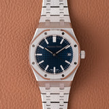 Audemars Piguet Royal Oak Blue Dial - Box and Papers (Ref. 15550ST)