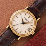 Patek Philippe Cream Dial Clous de Paris Calatrava - Original Box (Ref. 3802)
