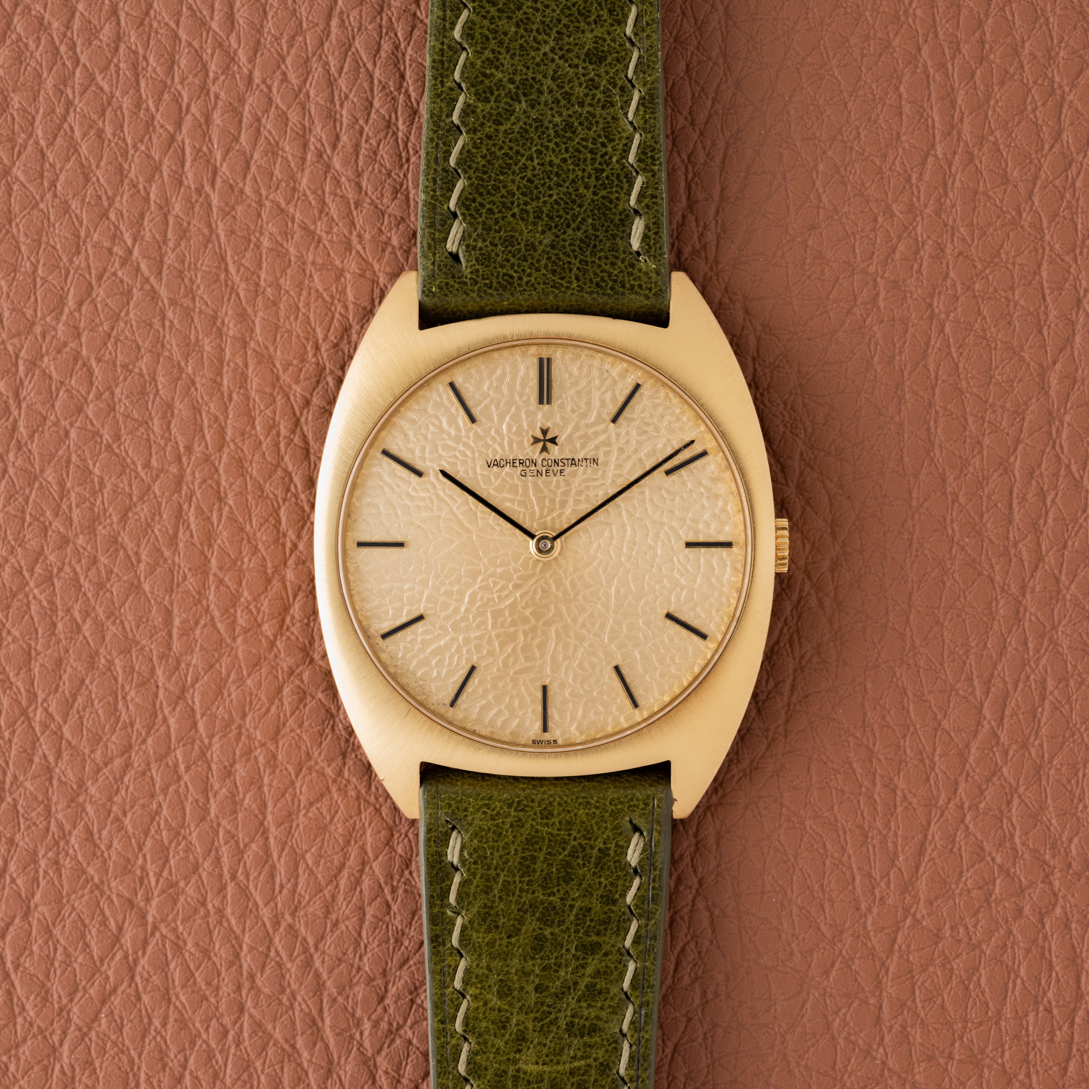 1970s Vacheron Constantin Tonneau Textured Dial (Ref. 2093