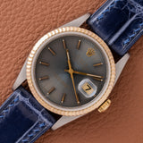 1995 Rolex Datejust Blue Grey Tropical Dial (Ref. 16233)