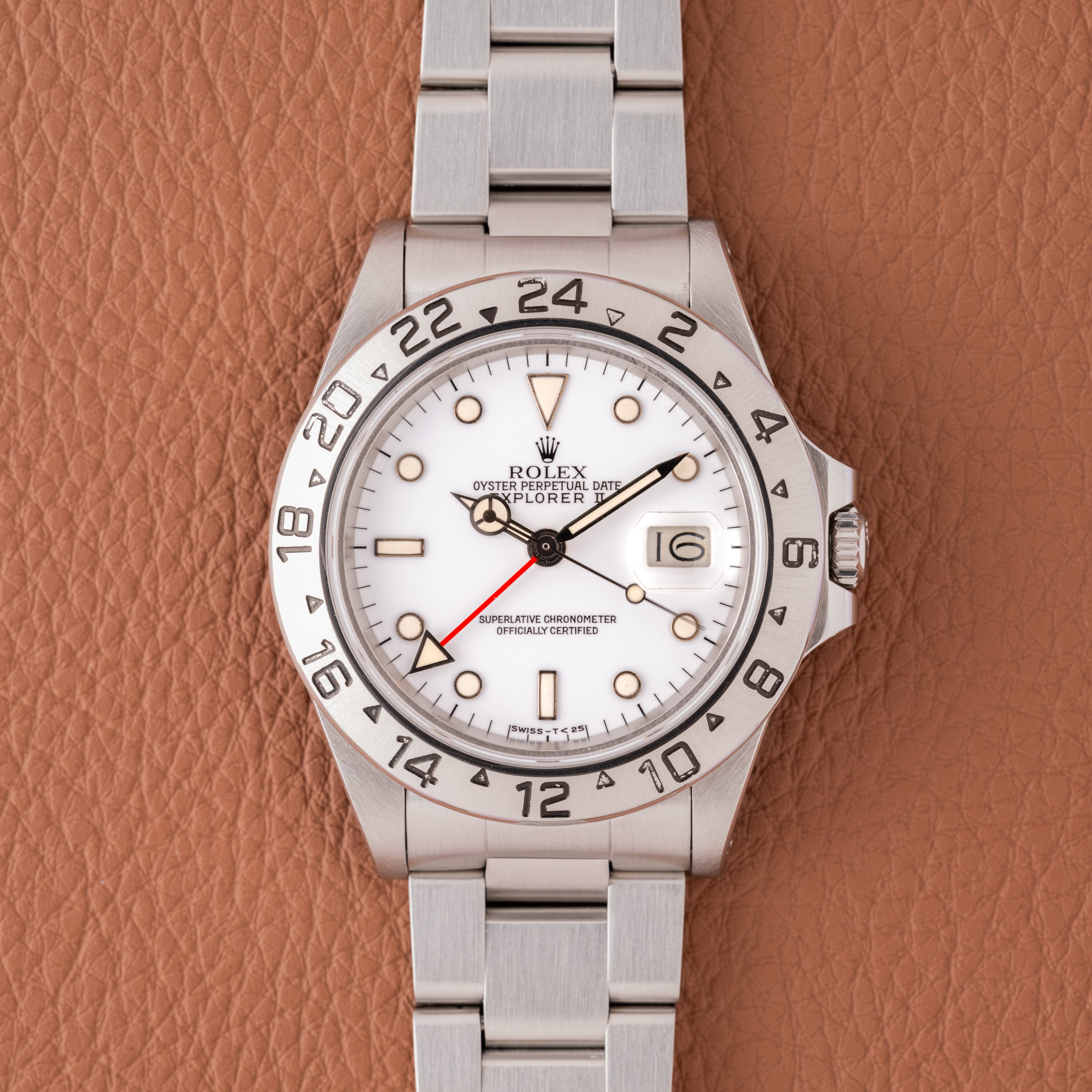 1985 Rolex Explorer II Cream Lume Silver Hands (Ref. 16550