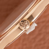 1990s Patek Philippe Calatrava Pink Gold Cream Dial- Patek Service (Ref. 3923R)