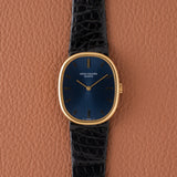 1980s Patek Philippe Ellipse Perfect Blue Dial (Ref. 3848)