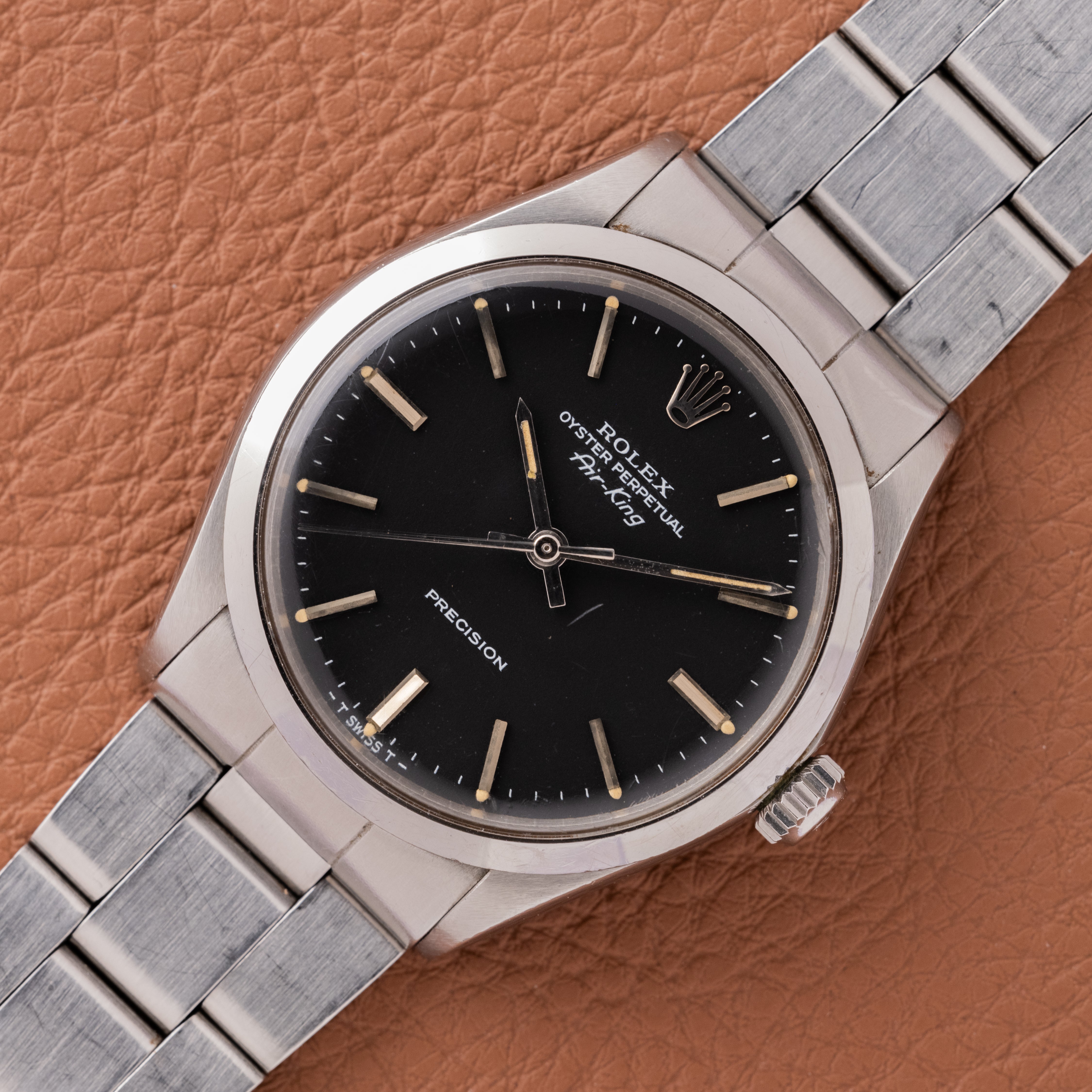 1971 Rolex Air-King Matte Black Dial (Ref. 5500) – Huntington Company