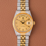 1990 Tudor Prince Date-Day Two Tone - Unpolished (Ref. 94613)