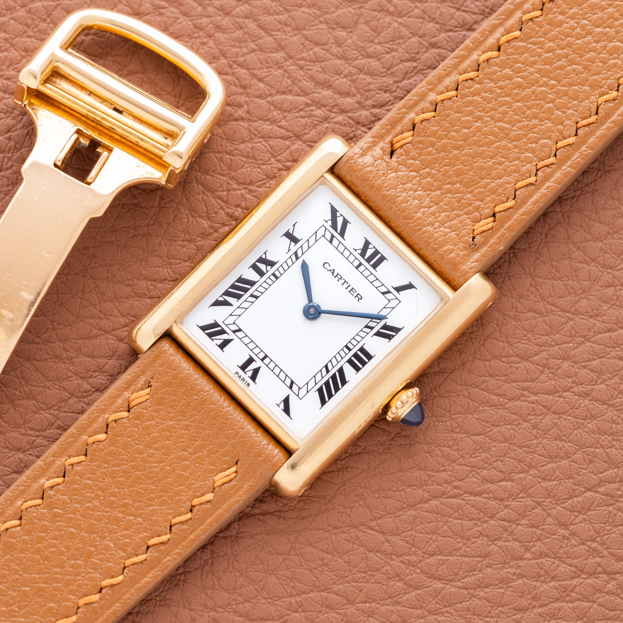 Cartier Tank Extra Plat Paris Dial W/ Deploynt (Ref. 96019