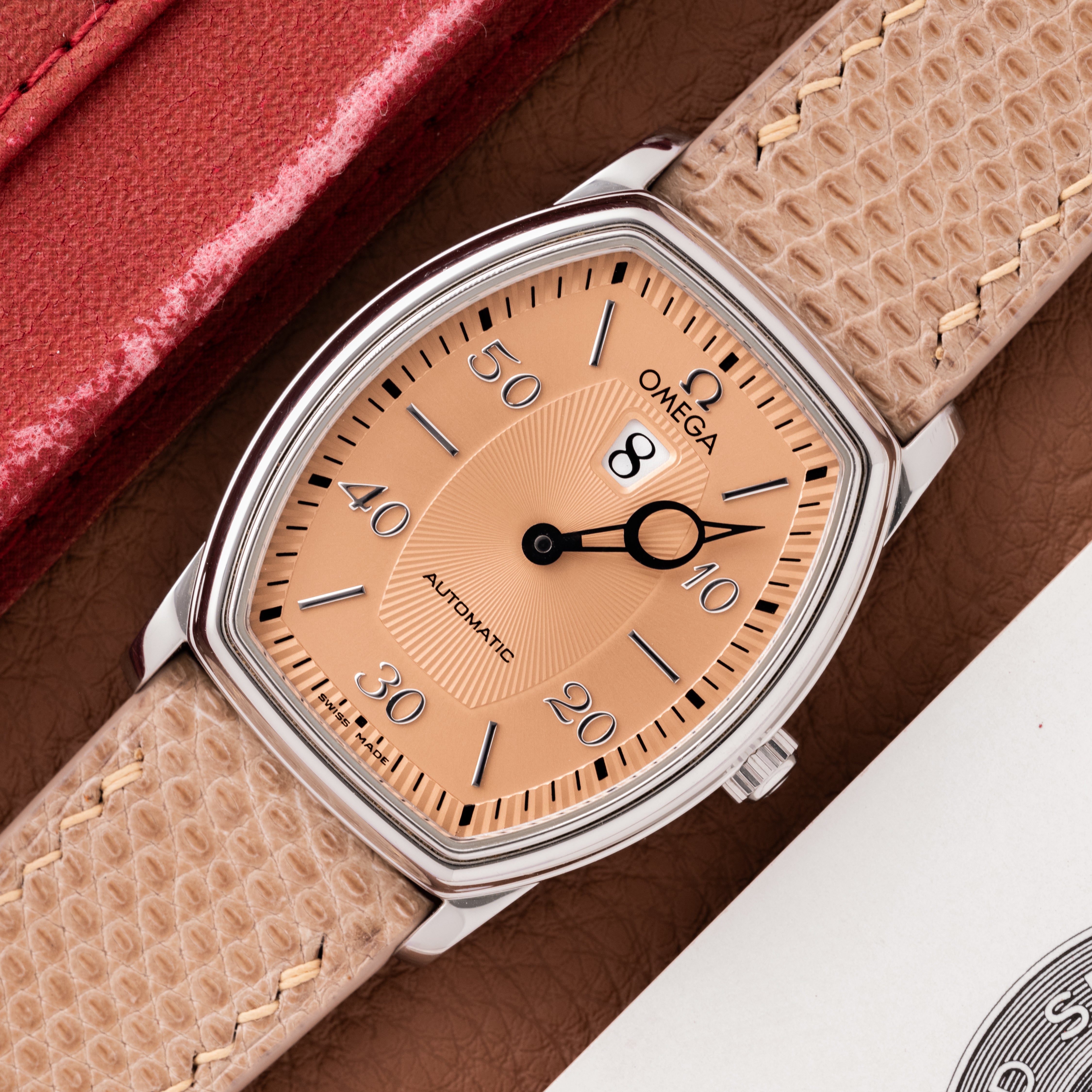 1998 Omega De Ville Salmon Jump Hour - Box and Tag (Ref. 4553.61