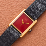 Cartier Must De Tank Mechanical 'True Red' Dial