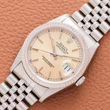 1996 Rolex Datejust Warm Silver Dial Patina (Ref. 16234)
