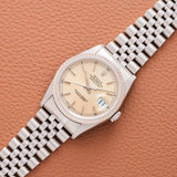 1996 Rolex Datejust Warm Silver Dial Patina (Ref. 16234)