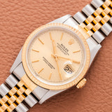 1991 Rolex Datejust Rare Chapter Ring Dial (Ref. 16233)