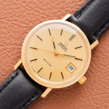 Omega Geneve Date Gold Tritium Dial - Mint