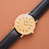 Omega Geneve Date Gold Tritium Dial - Mint