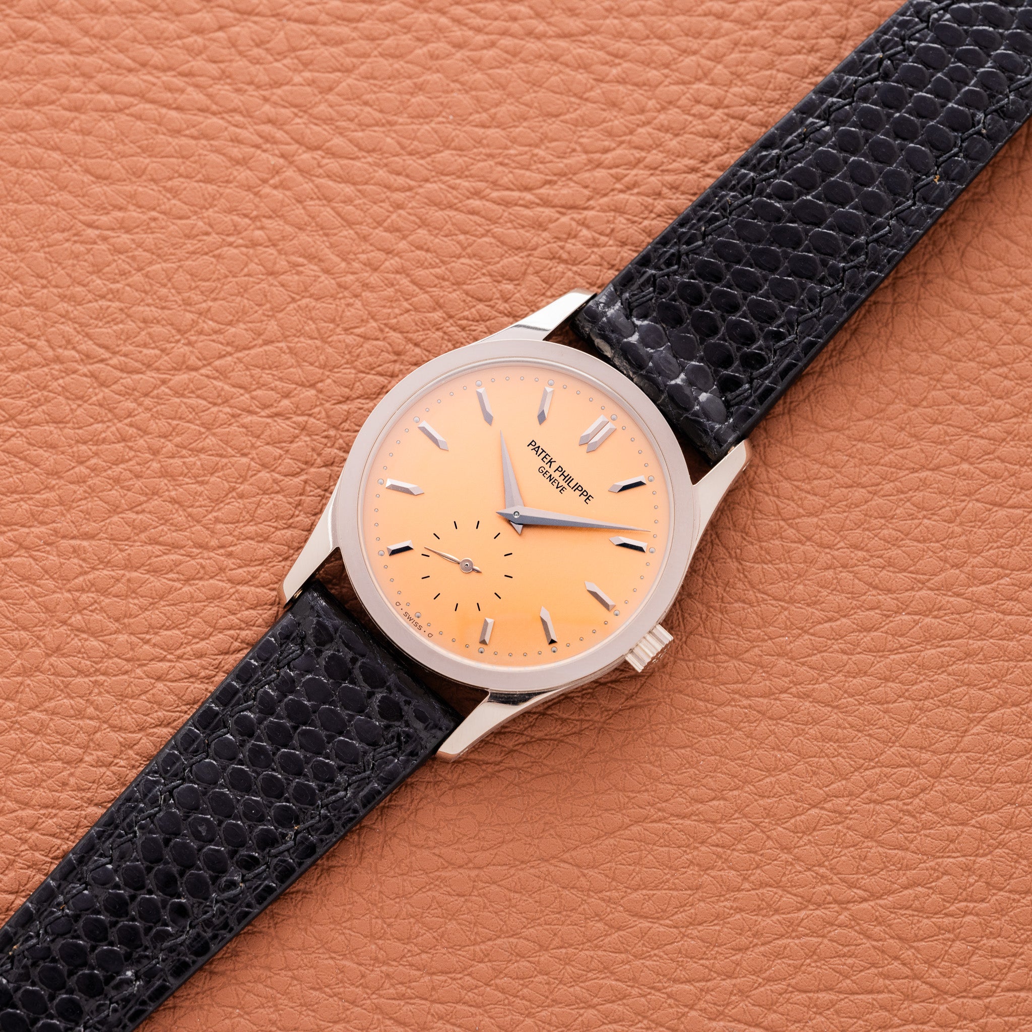 1996 Patek Philippe Calatrava Rare Salmon Dial - Archives (Ref