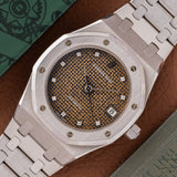 Audemars Piguet Royal Oak White Gold Tropical Dial - Box and Papers (Ref. 14790BC)