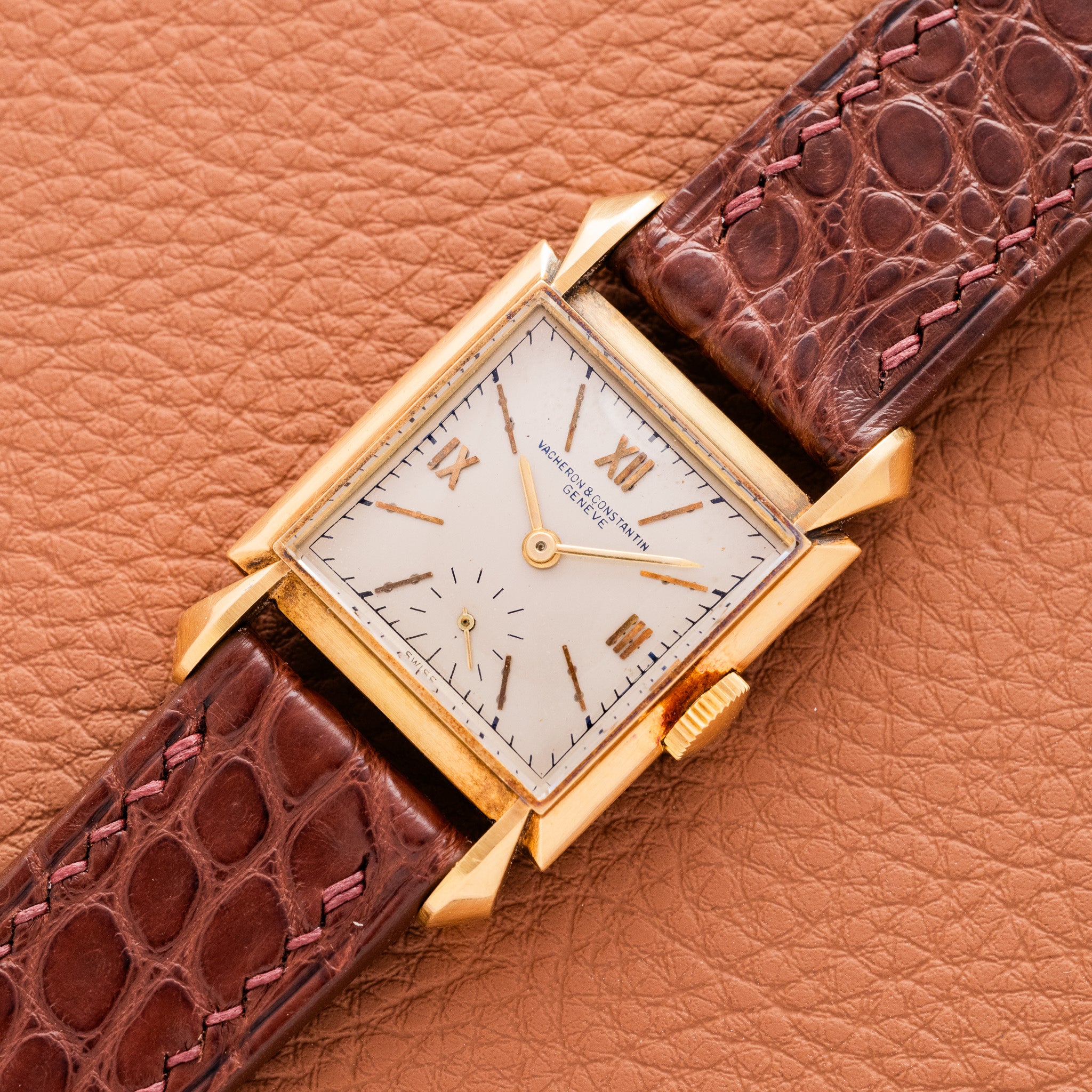 Vacheron Constantin Tank Square Case w/ Fancy Lugs – Huntington