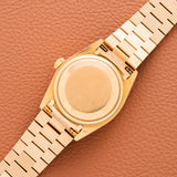 1980s Rolex Day-Date Yellow Gold Blue Dial - Italian Date Wheel (Ref. 18038)