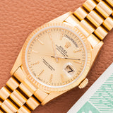 Rolex Day-date Yellow Gold Tapestry Dial - Box & Papers (Ref. 18238)