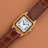 Cartier Santos Dumont Extra Plat - Pouch & Deployant (Ref. 96054)