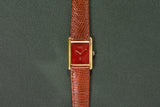 Cartier Tank Must De Cartier Burgundy Red Dial **Pending Sale**