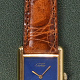 Cartier Tank Must De Cartier 'Lapis' Blue Dial