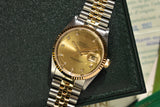 1991 Rolex Datejust 16233G Factory Diamond Dial Complete Set