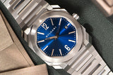 Bvlgari Octo Solotempo BG038S Blue Dial With Box and Papers